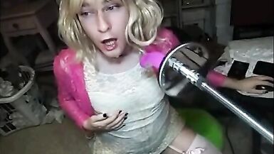 Princess in Chastity Slobbers all over Dildo - 12 image