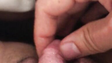 FTM massaging his fat veiny cock - throbbing ORGASM - 13 image