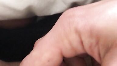 FTM massaging his fat veiny cock - throbbing ORGASM - 6 image