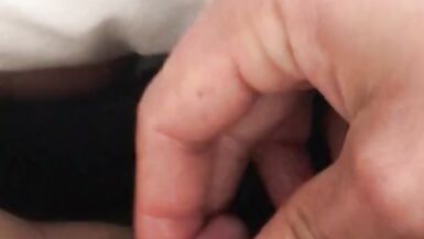 FTM massaging his fat veiny cock - throbbing ORGASM - 7 image