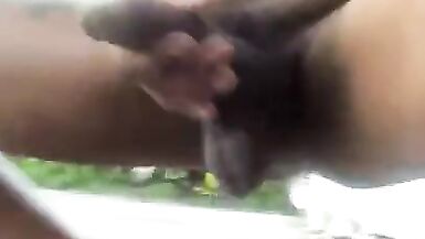 Caught Walking around jerking in public ( so risky) part 1 - 11 image