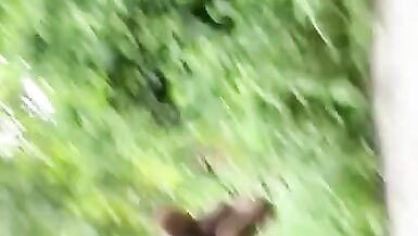 Caught Walking around jerking in public ( so risky) part 1 - 7 image