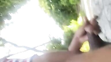 Caught Walking around jerking in public ( so risky) part 1 - 8 image