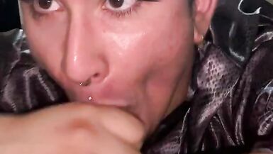 Fem Bitch Sucking & Throating Inexperienced 22 Year Old [Older Video] - 10 image