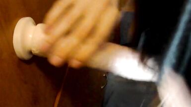 CD sploppy dildo blowjob cums on thong - 14 image