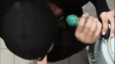 Indian shemale double penitration (dildo)