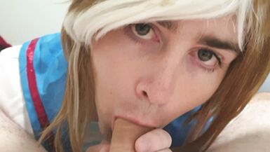 Furry Transwoman gives blowjob like a good girl - 3 image