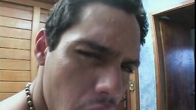 Sexy cock sucking shemale enjoys taking dick in her ass and gets jizzed - 15 image