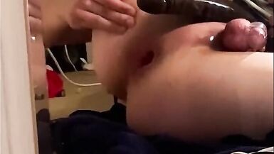 Solo Crossdressing Teen Compilation Piss, piss enema, huge dildos, ATM, high heels, feet lingerie - 14 image