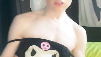 Drooling Femboy Fucked by Dragon toy - 11 image