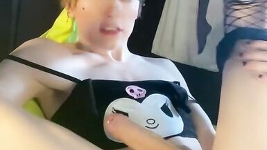 Drooling Femboy Fucked by Dragon toy - 14 image