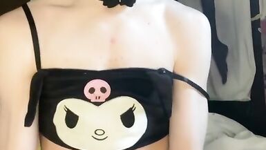 Drooling Femboy Fucked by Dragon toy - 2 image