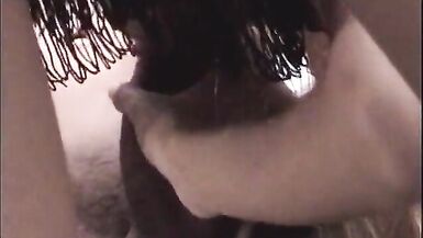 Shemale with nice tits deep throats and takes cock in front of a house - 3 image