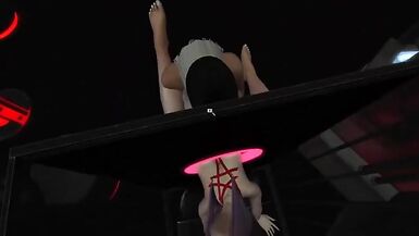 FEMBOY GETS FUCKED IN THE GLORY HOLE BY SEMALE'S BIG COCK - 5 image