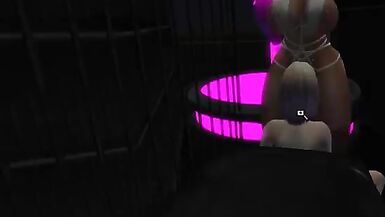 FEMBOY GETS FUCKED IN THE GLORY HOLE BY SEMALE'S BIG COCK - 7 image