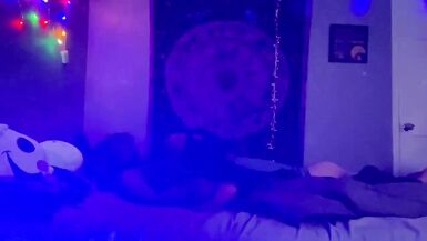 Skinny White Boy Eats Ebony Girls Pussy - 12 image