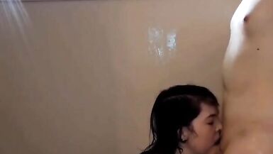 Two Trans Lesbians Give Each Other Head and Have Passionate Sex in the Shower - 5 image