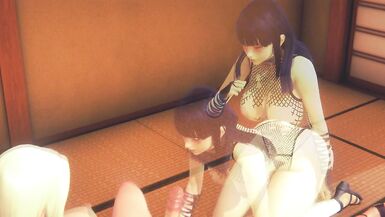 Naruto Hentai Futanari - Hinata and Tsunade Futa Hard Sex - 8 image