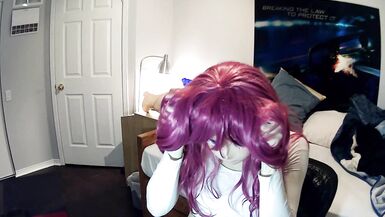 Miki & Celli Pt1! Kigurumi doll Miki shows you her zentai covered body! Under she is fully rubber! - 4 image