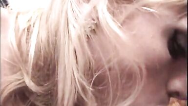 Shemale lifts her sexy legs over guy and he rams his cock deep in her asshole - 6 image