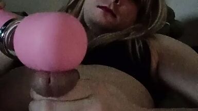 Audrey late night heart plug and cum - 1 image