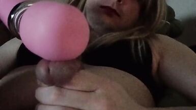 Audrey late night heart plug and cum - 10 image