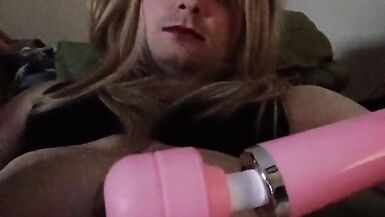 Audrey late night heart plug and cum - 2 image