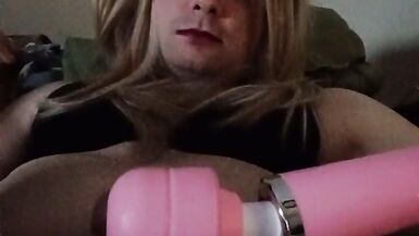 Audrey late night heart plug and cum - 3 image