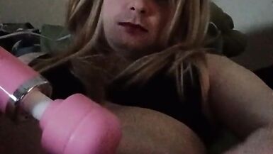 Audrey late night heart plug and cum - 5 image