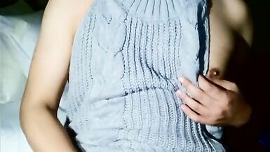 Japanese crossdresser jerks off for the first time in 2 weeks - 15 image