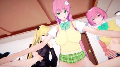 To Love-Ru - Futa Lala, Futa Momo, Futa Yami uwu | Male taker POV - 4 image