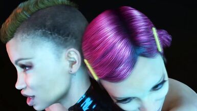 Futa 3some where two Dickgirls fucks one RedHead MILF in All Holes, Double Penetration and Cum