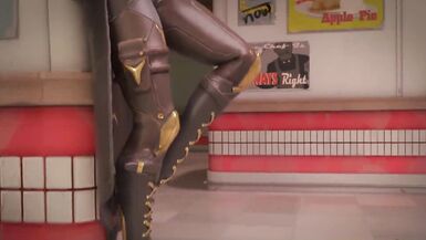 Overwatch Futa Fantasy - Two Dickgirls fucks Girl (Ashe, Brigitte, Mei) - 2 image