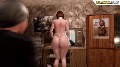 Futa on Femboys: Guy Suck MILF's Cock. Then his Friend together with Shemale Mommy fucked him in Ass - 2 image