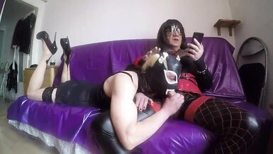 Mistress relax with her sissy slave - 12 image