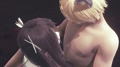 Yaoi Femboy - Kuki boobjob and threesome - 8 image
