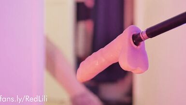 Sissy Lili is roughly fucked in the ass by her fucking machine - 10 image