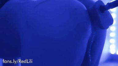 Sissy Lili is roughly fucked in the ass by her fucking machine - 13 image