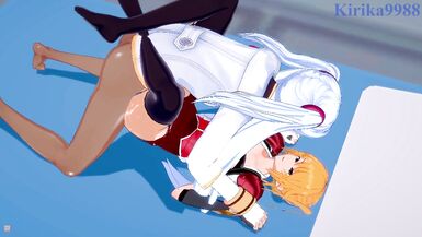 Excellen Browning and Ruri Hoshino have intense futanari sex - SRW IMPACT & Nadesico Hentai - 14 image