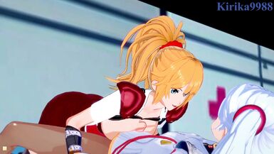 Excellen Browning and Ruri Hoshino have intense futanari sex - SRW IMPACT & Nadesico Hentai - 3 image