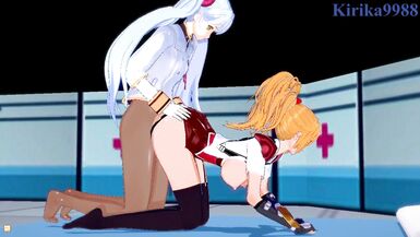 Excellen Browning and Ruri Hoshino have intense futanari sex - SRW IMPACT & Nadesico Hentai - 8 image