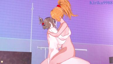 Excellen Browning and Chitose Kisaragi have intense futanari sex - SRW IMPACT & V Hentai - 6 image