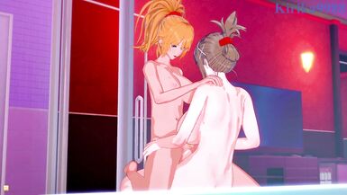 Excellen Browning and Chitose Kisaragi have intense futanari sex - SRW IMPACT & V Hentai - 7 image