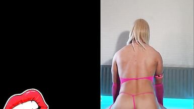 Pink Playtime- Crossdresser Showing Body - 3 image