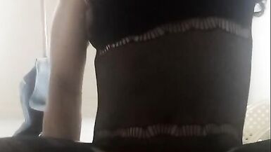 Cute Colombian shemale enjoys and gets excited with dildo in her ass - 5 image