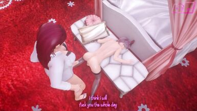 Bossy Shemale MILF fucks Sissy Boy - 3D Animated BDSM Futa on Femboy - 12 image