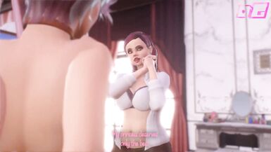 Bossy Shemale MILF fucks Sissy Boy - 3D Animated BDSM Futa on Femboy - 5 image