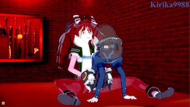 Garie Tuman and Micha Jawkan have intense futanari sex in a secret room. - Symphogear Hentai - 10 image