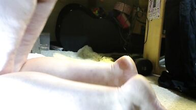 transgender sissy slave playing with her dildo ass fucking gape anal hole ass pussy on floor pink - 9 image