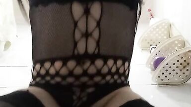 Cute Colombian Shemale Sucks Her Dildo Puts It In Her Ass And Enjoys It - 10 image